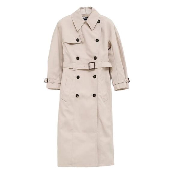 Jacquemus Women Double-Breasted Trench Coat With Belt
